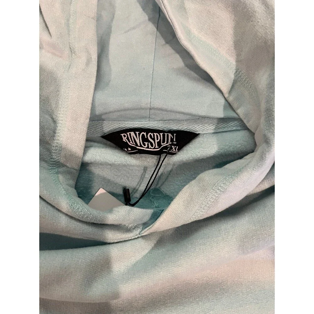 RingSpun Sky Blue Pullover Hoodie – Men’s Size 2XL – New With Tags